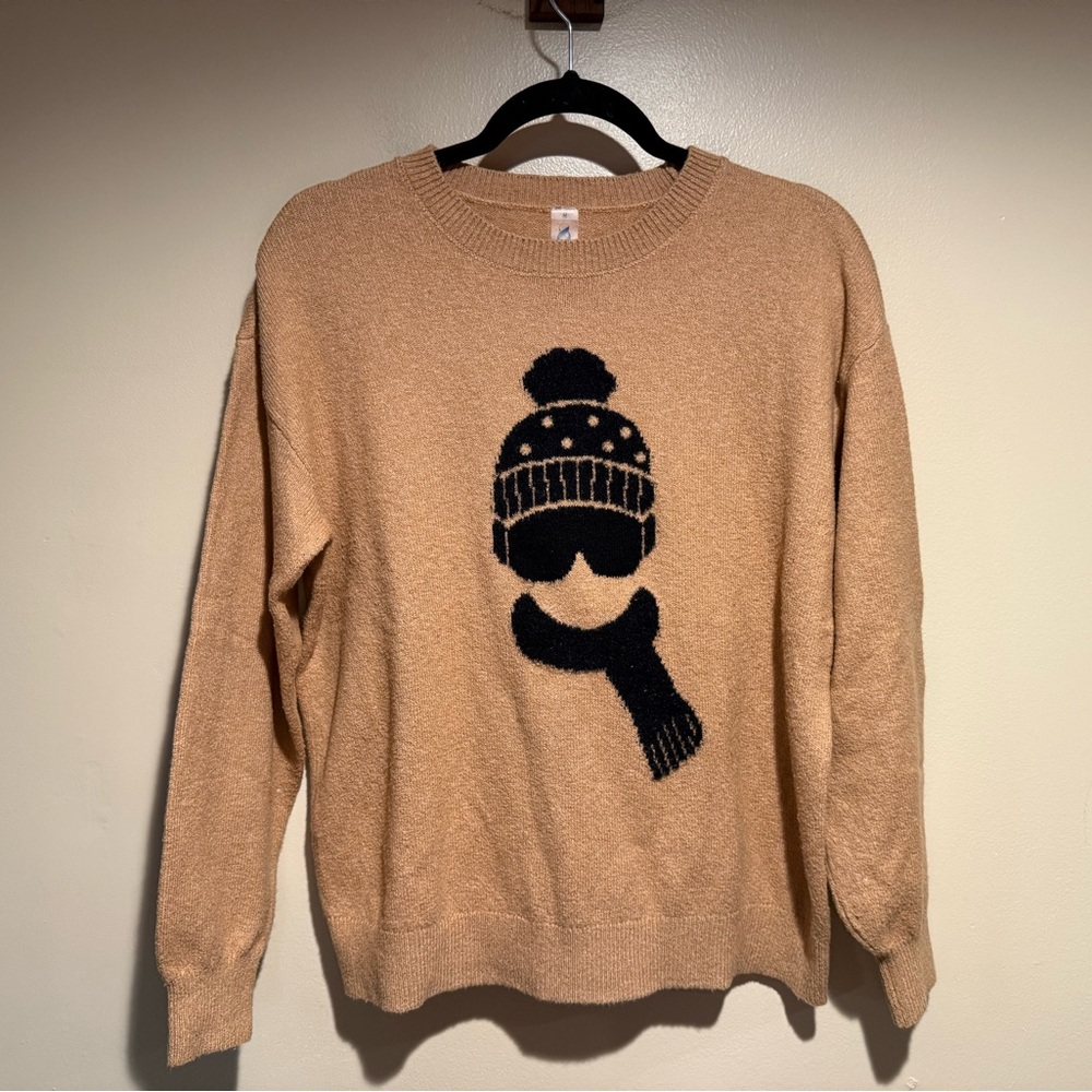 Lou & Grey Loft Size medium Women's Chillout Sweater Camel Color - Picture 4 of 6